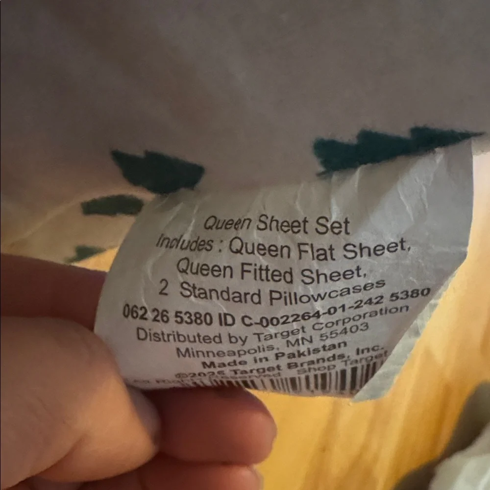 NEW Queen 400 Thread Count Christmas Performance Sheet Set Winter tree Scene‎